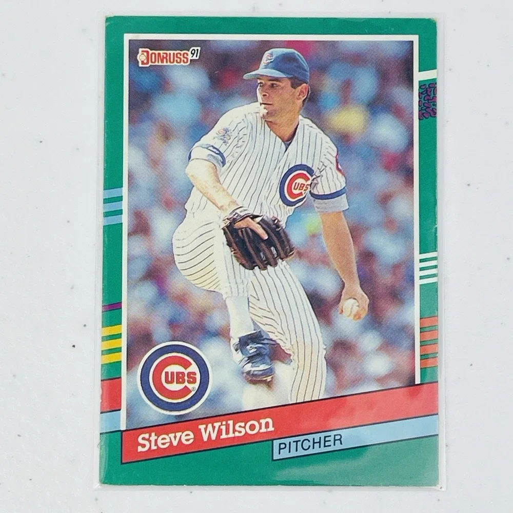 1991 Donruss Baseball Card Steve Wilson Chicago Cubs 519 Trading Card